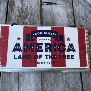A3110 MDF Classic Americana Sign- metal- gba-landof the free (4)