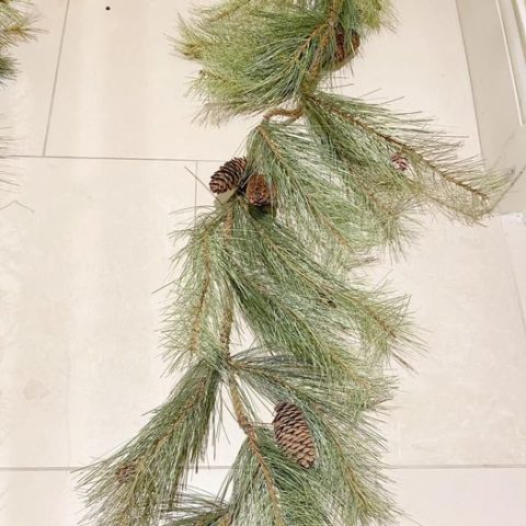 Northern Soft Pine Rope Garland with Cones - Kelea's Florals