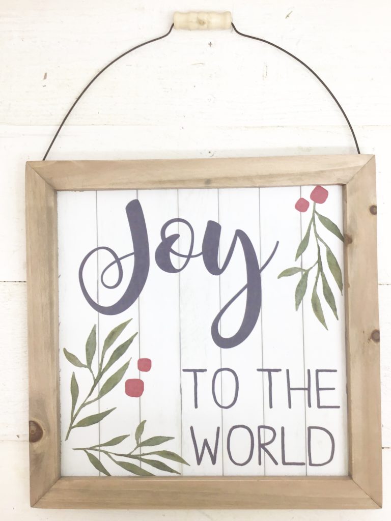 Wood Christmas Joy Sign Kelea's Florals