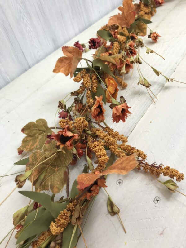 5ft fall mixed leaf and berry garland 61413 (4)