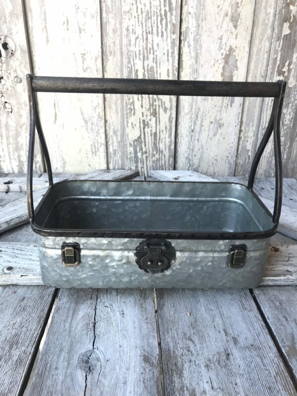 Large Metal Antique Square bucket 2330690 (4)