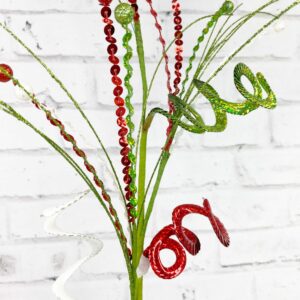 29in Red, Green and White Sequins Flat Curly Pine Stem 81889RGW (3)