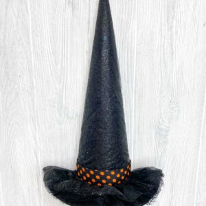 half Orange Black Witch Hat 56402BKOR (1)