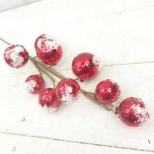 27in Red Ball with Snow Stem 61433-RD (2)