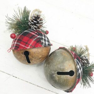 4in Dark red plaid bells set 4_2499250 (3)