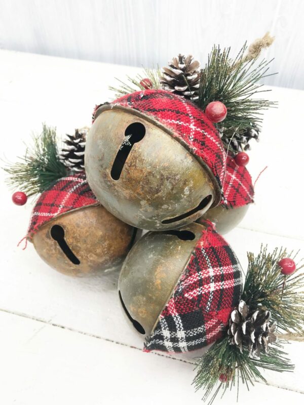 4in Dark red plaid bells set 4_2499250 (2)