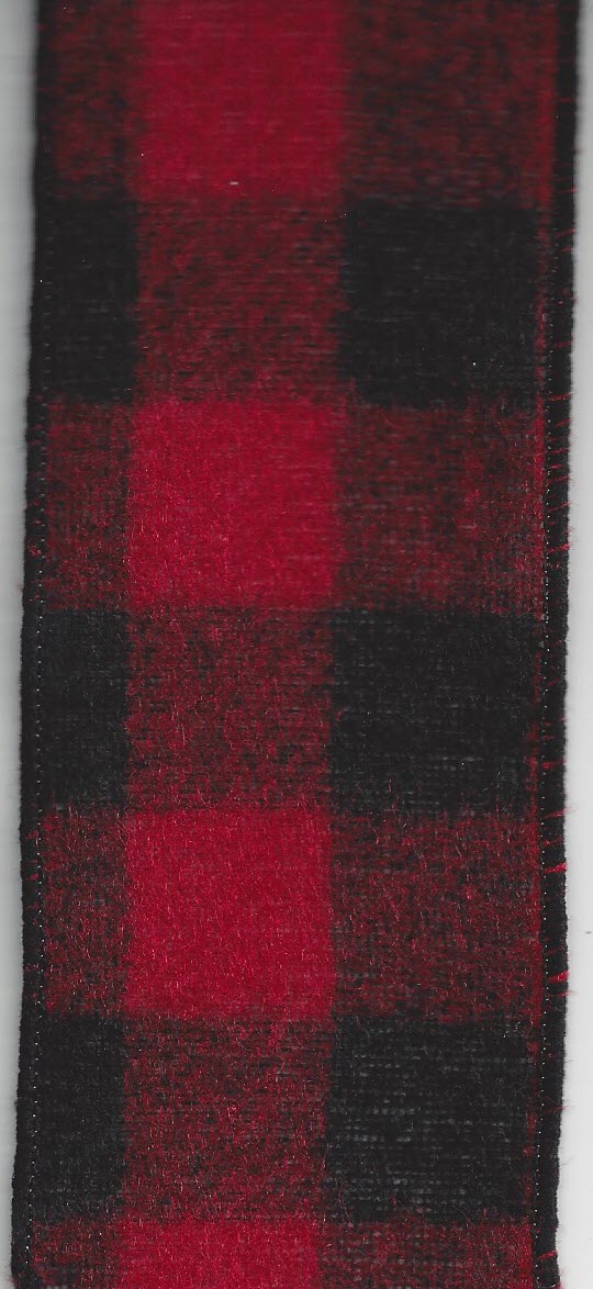 CH0940-209 2.5x50Y Red-BLK Brushd Buff Plaid