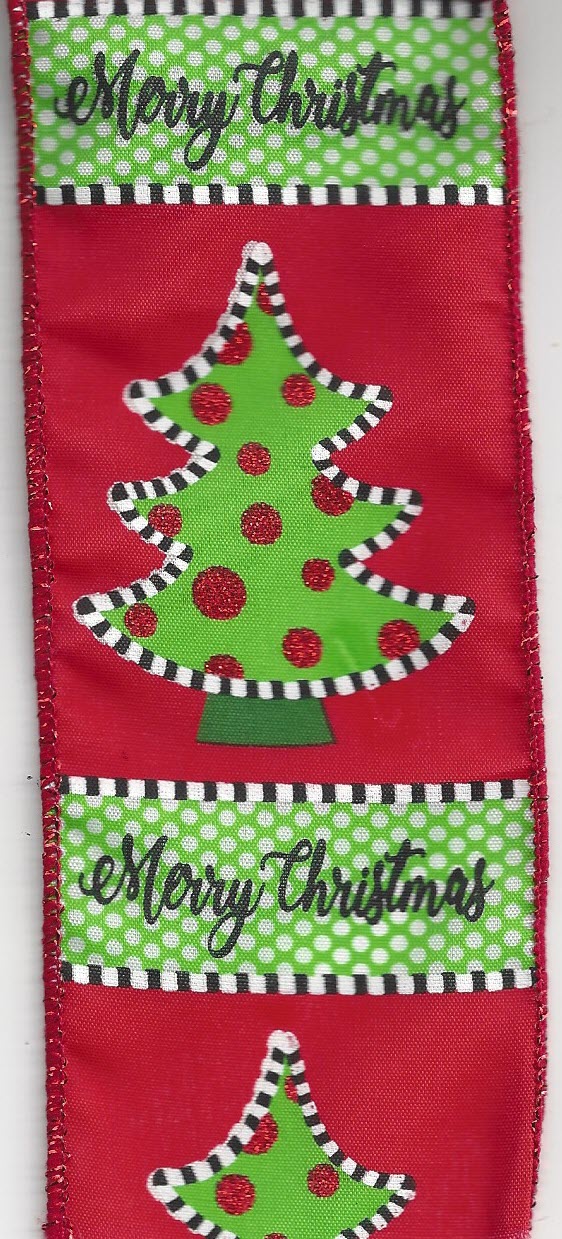 CH0940-213 2.5x50Y MerryChristmas Tree