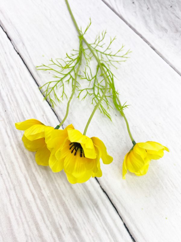 20in Yellow Poppy Stem 29423YW (7)