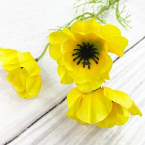 20in Yellow Poppy Stem 29423YW (3)
