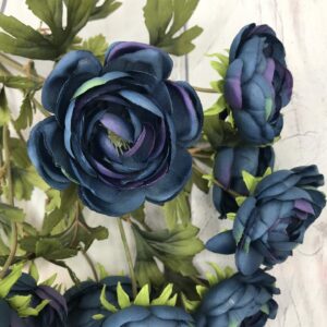 21in Blue Ranunculus Bush x9 80396-BL (8)