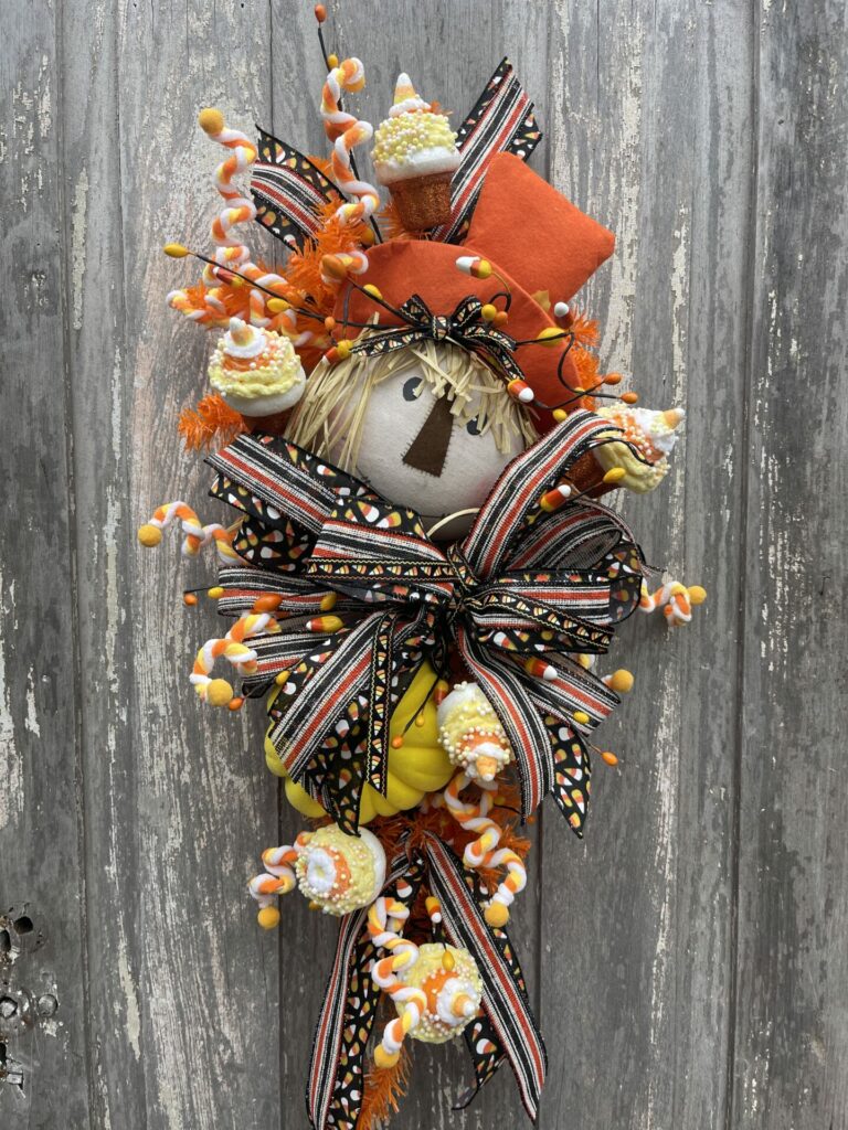 Candy Corn Scarecrow Swag Kit