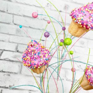 30in Pink Sprinkles Cupcake Stem 62094-PK (4)