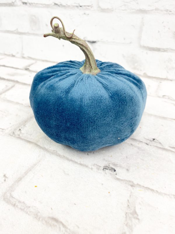 5.5inx5in Small Blue Velvet Pumpkin 56567BL (8)