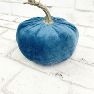 5.5inx5in Small Blue Velvet Pumpkin 56567BL (8)