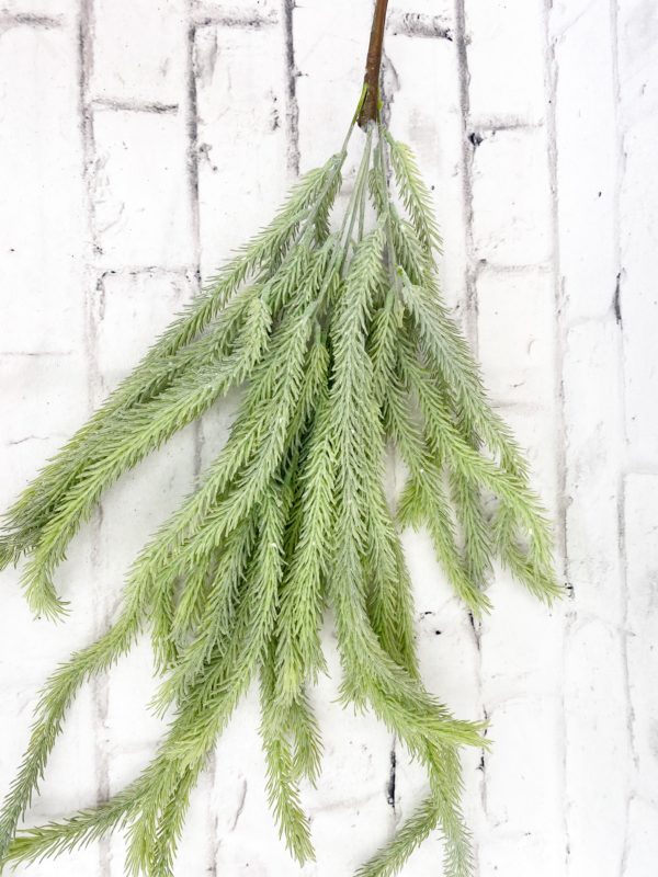 42in Snow Hanging Pine Needle Stem 84821SNOW (2)