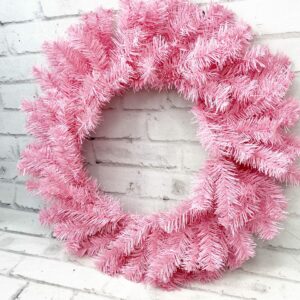 Pink Pine Wreath Base 24inches 84904WR24 (1)