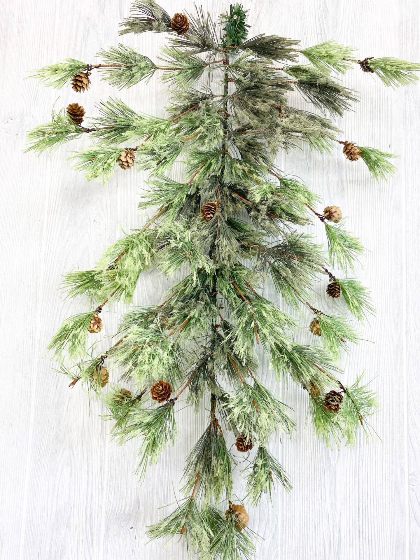 Deluxe Smokey Pine Teardrop Swag Kelea's Florals