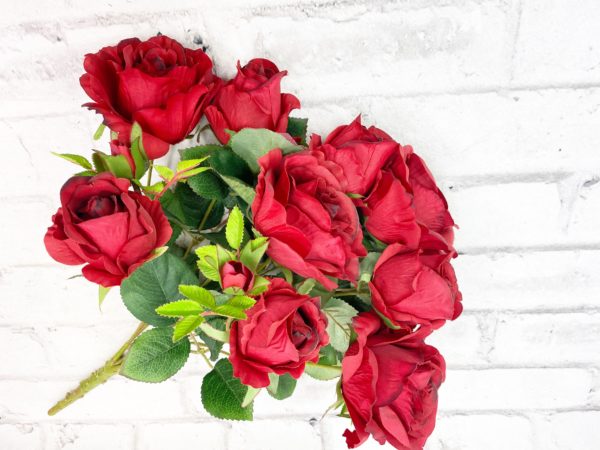 RED Rose Bud Bush 53993-RED (8)