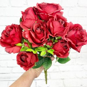 RED Rose Bud Bush 53993-RED (3)