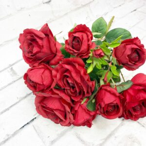 RED Rose Bud Bush 53993-RED (1)