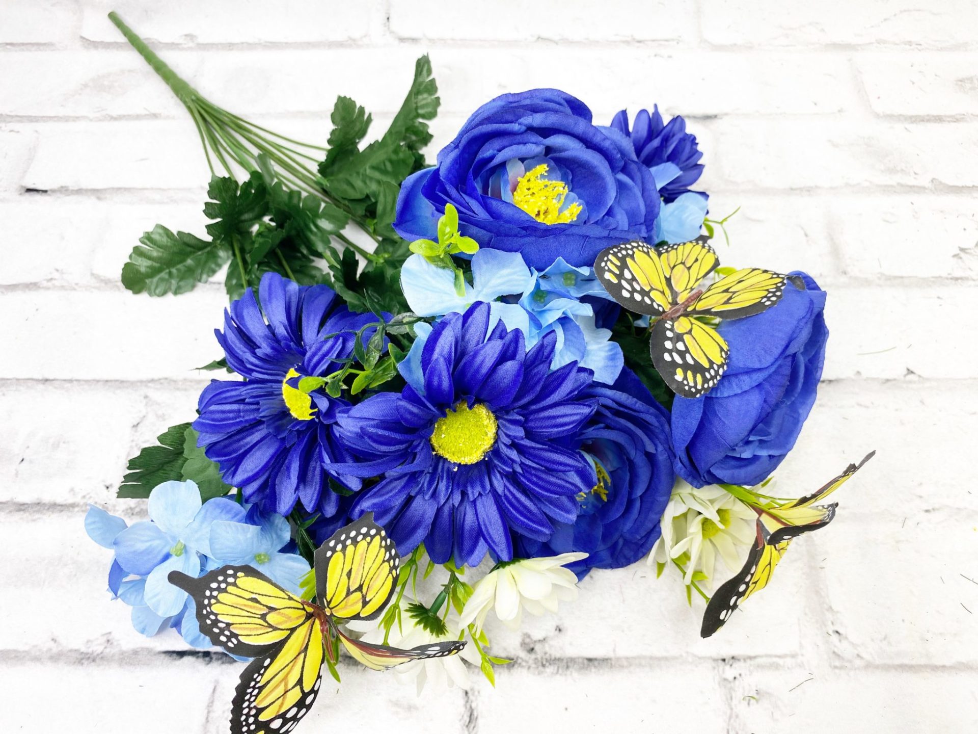 Blue Yellow Hydrangea Butterfly Bush Kelea's Florals