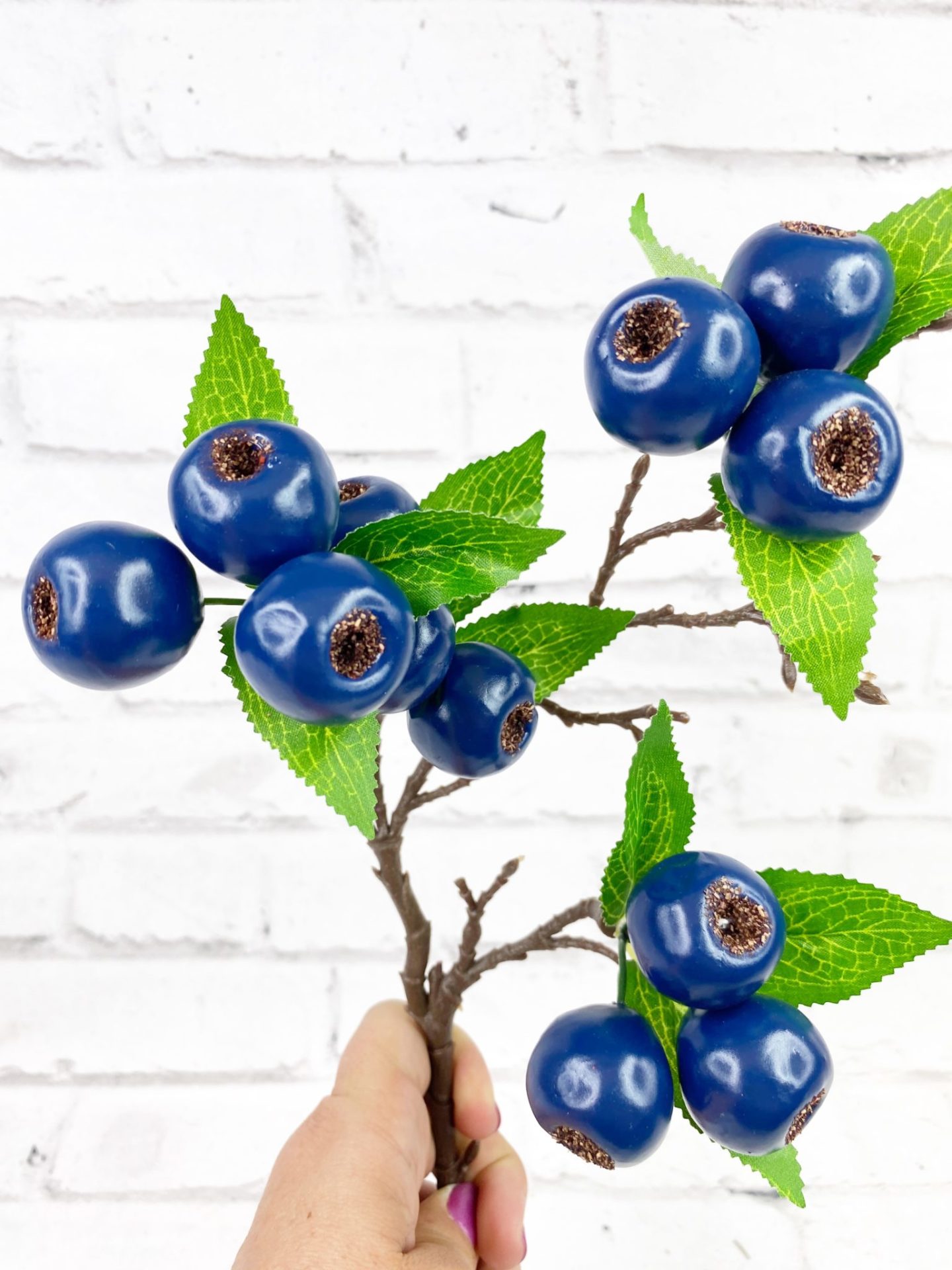Large Blue Berry Stem Kelea's Florals