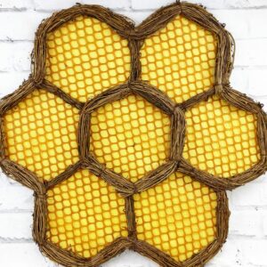 Yellow Honeycomb Round Base kkl62913YW (1)