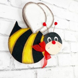 11in Orn Wooden Bee 62785YW
