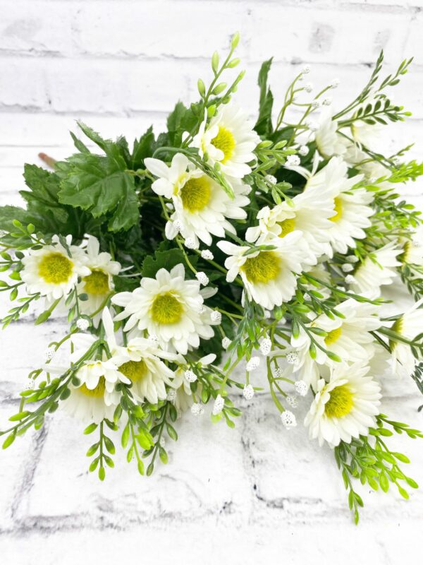 14in White Daisy Bush 61248WT