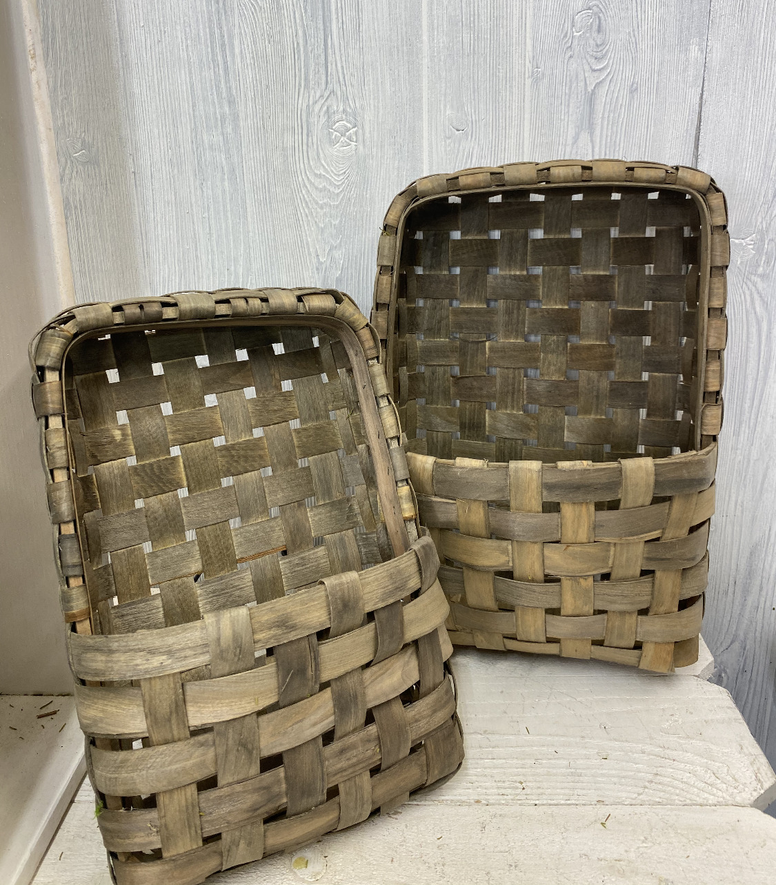 Set of 2 Tobacco Wall Pocket Baskets Kelea's Florals