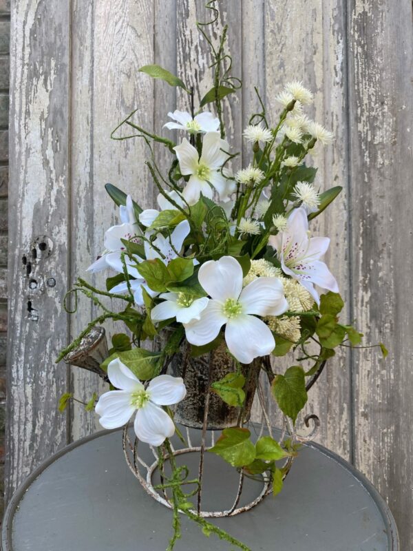 Flowers in watering can