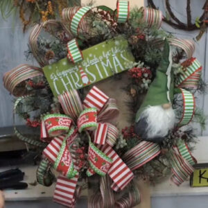 Gnome Christmas Wreath