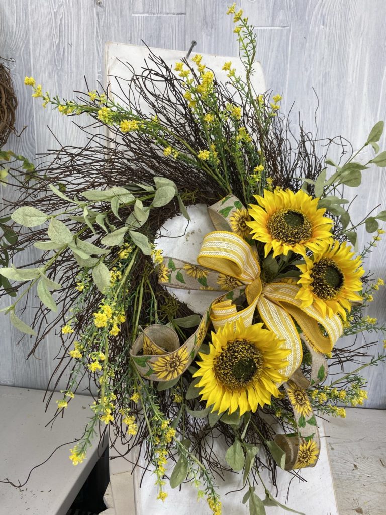 Summer Sunflower Wreath