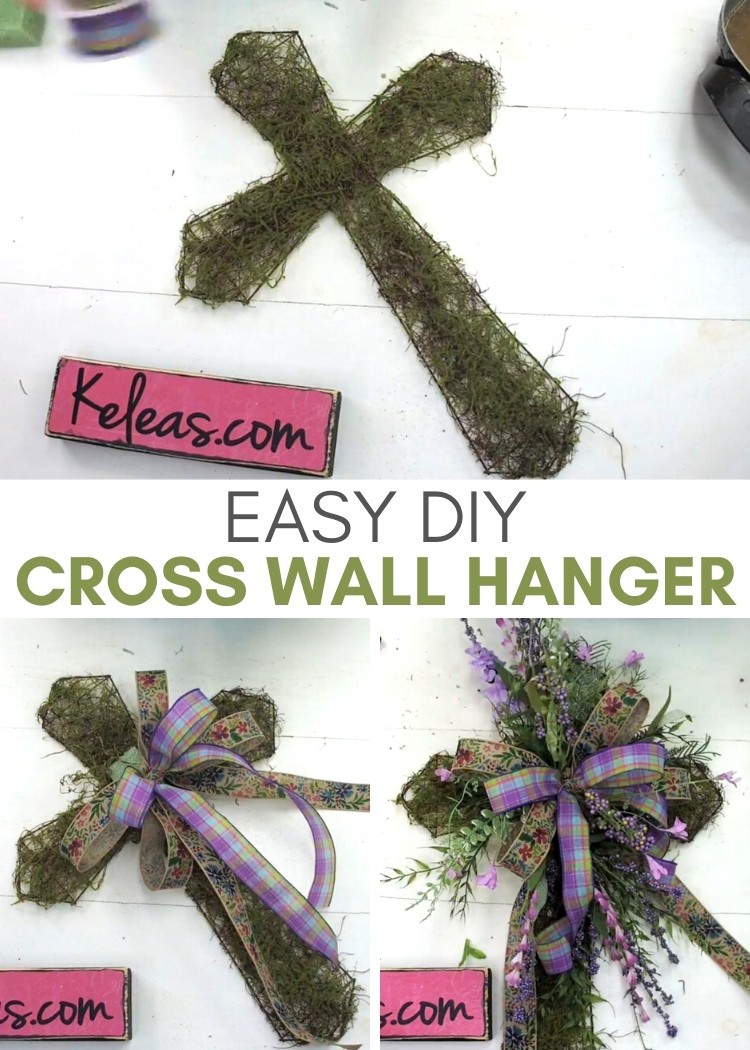 DIY Cross Wall Hanger Kelea's Florals