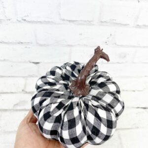 Gingham Fabric Plaid Pumpkin