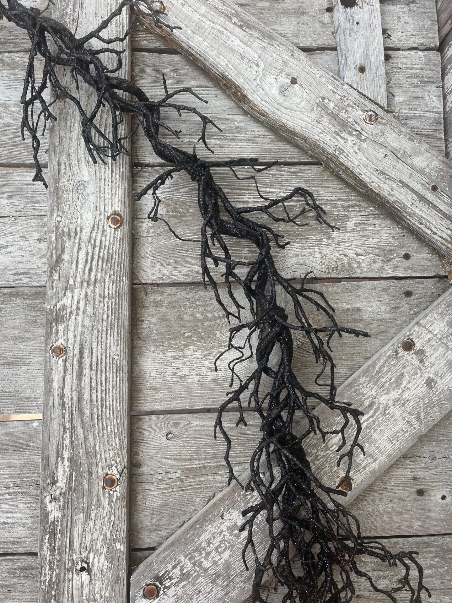 Halloween Artificial Black Twig Garland Kelea's Florals