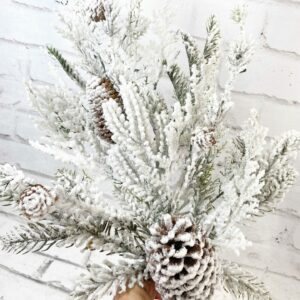 28in Flocked Pine Stem