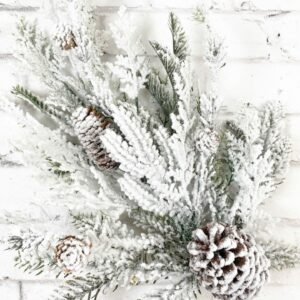 28in Flocked Pine Stem