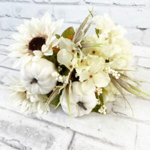 Beige Sunflower Hydrangea Pumpkin Bush