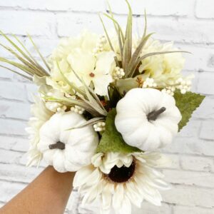 Beige Sunflower Hydrangea Pumpkin Bush