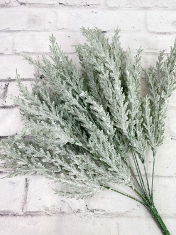 Flocked Juniper Bush