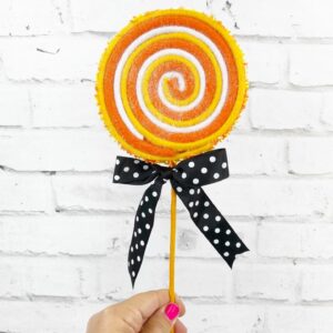 23in Orange Yellow White Lollipop Stem