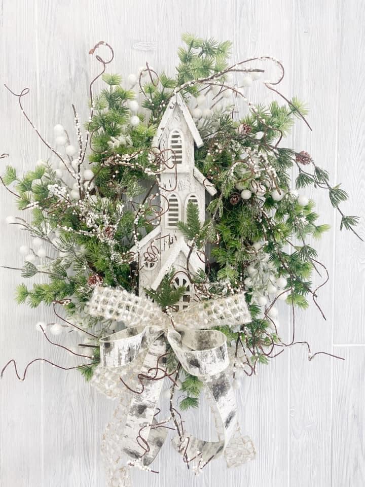 KDS Tutorial Winter House Wreath Supply List 9/27/21 - Kelea's Florals