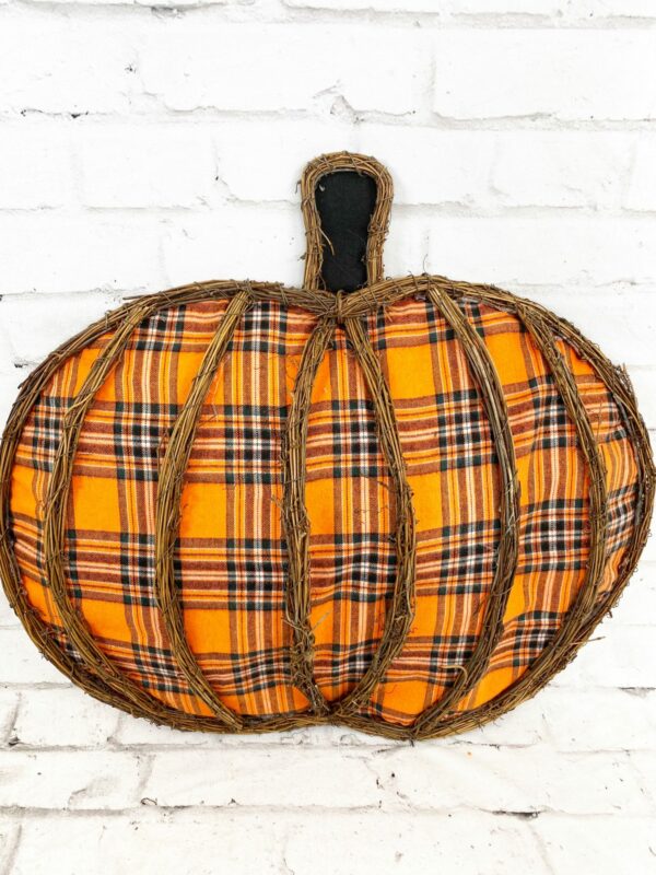 Orange Black Pumpkin Twig Form