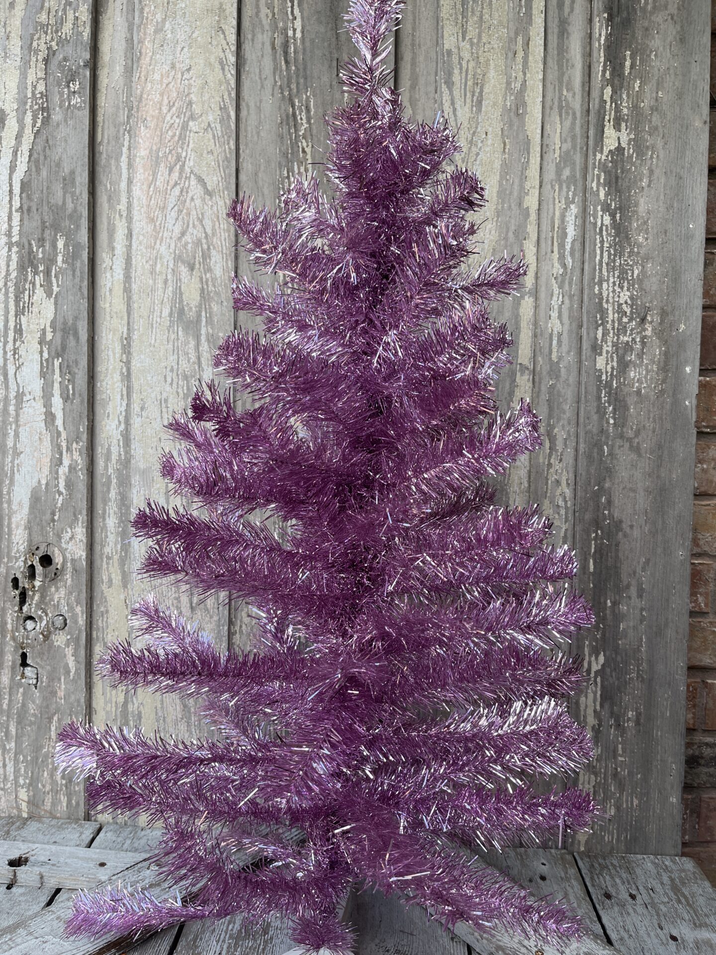 PINK ELECTROPLATING TINSEL TREE Kelea's Florals