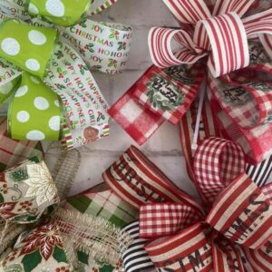 Four Various Christmas Bows