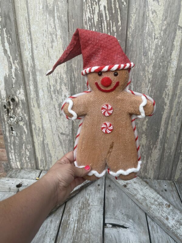 Gingerbread Santa Hat Ornament
