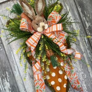 Easter Bunny Carrot Wreath