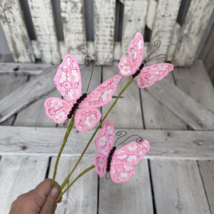 Pink Butterfly Stem